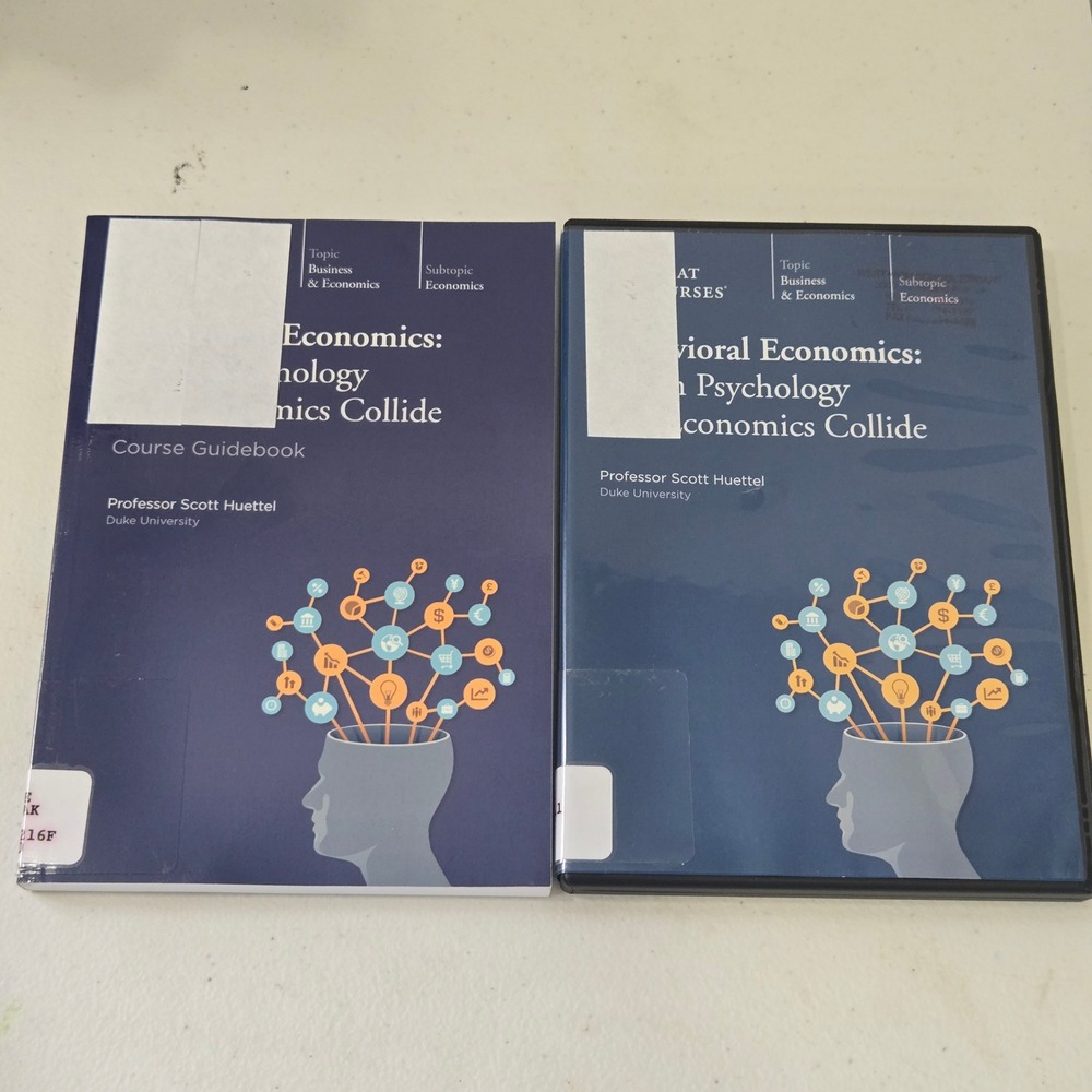 The Great Course Behavioral Economics Psychology Economics Collide DVD Guidebook